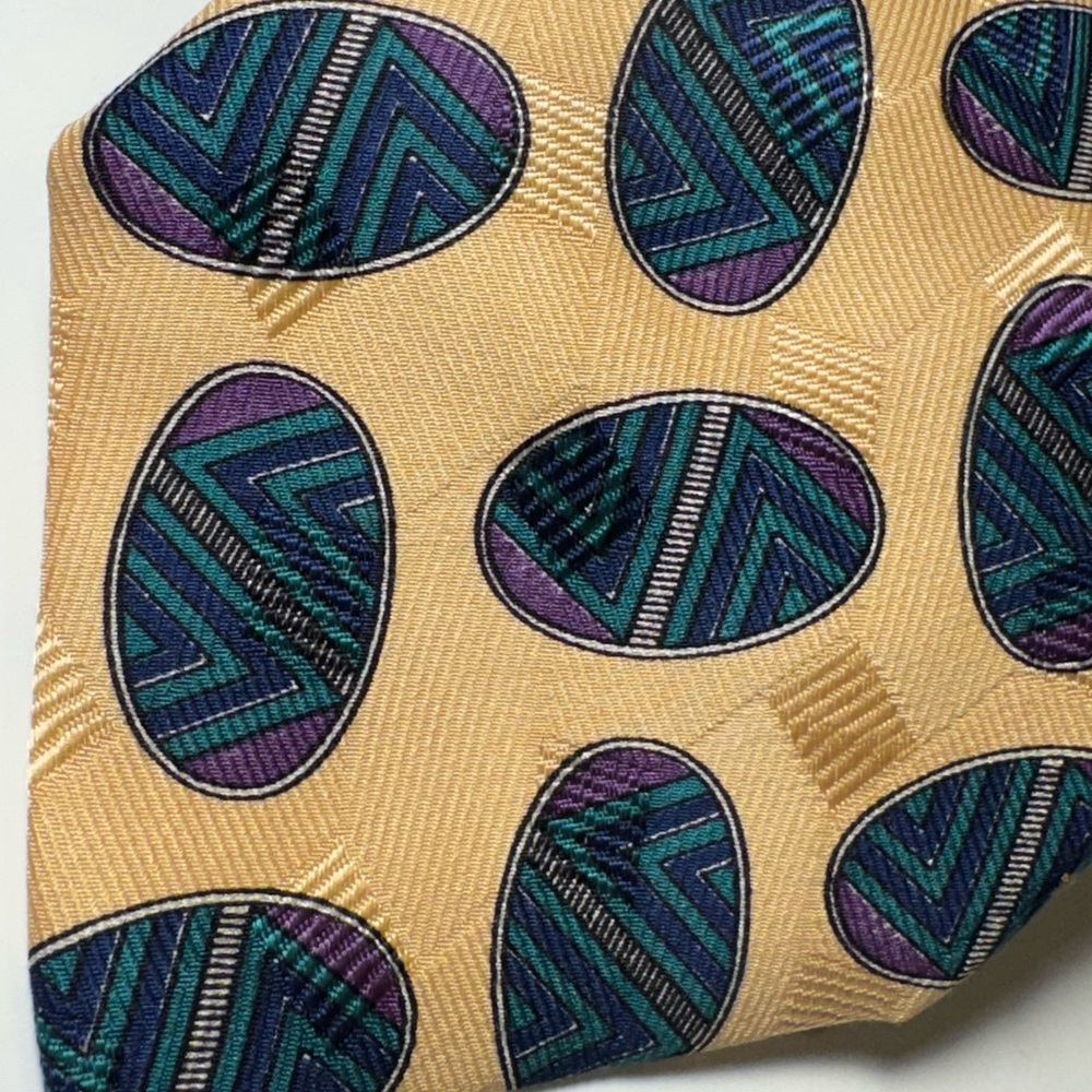 Nice High End Yellow Robert Talbott Best of Class Silk Neck Tie Italy MINTY - Picture 10 of 11